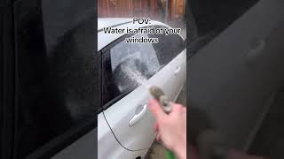 Impressive glass restore solution! #carlounge #glasscleaner
