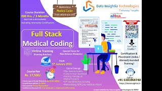 Full Stack Medical Coding - Online Training - Data Insightia Technologies