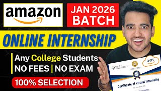 Amazon Gen AI Internship 2026 ➤ Free Online Internships for College Students {Limited Time}