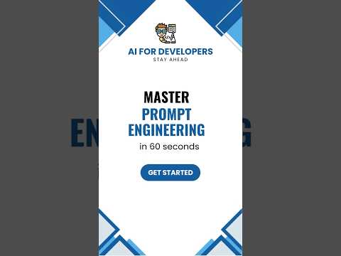 Top 3 Prompt Engineering Tips under 60 seconds #aifordevelopers ,#youtubeshorts  #education