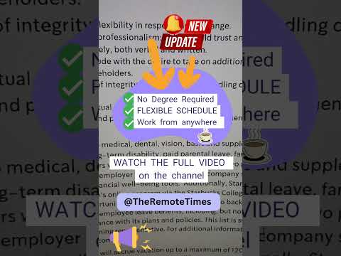 Work from home, NO degree required Flexible schedule #WorkFromHome #Workfromhomejobs2025 #RemoteJobs