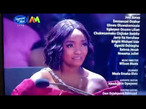 Moment progress shed tears after emerging the winner of nigerian idol season 7, sings victory song