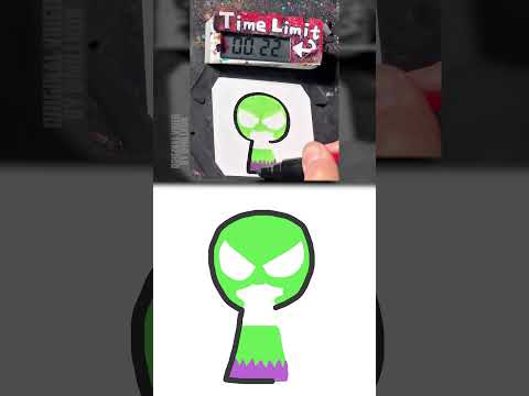 【ASMR】Drawing Hulk(Sprunki) in 40Sec (Remake by Copy Marker)