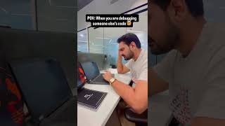 POV: Debugging someone else’s code… #WorkHumor #CodeHumor #CorporateLife #FunnyShorts #TechJokes