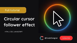 Smooth Cursor Follower Animation Using HTML, CSS & JavaScript | Interactive UI Effect Tutorial