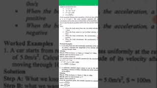 Equations of Linear Motion