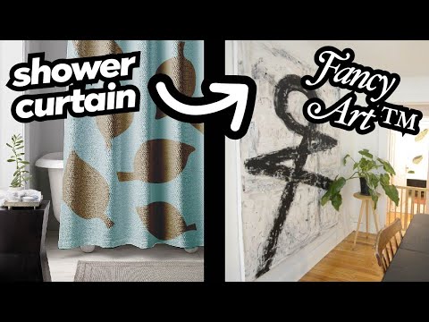 BEST HOME DIY EVER?? huge, thrifted, high-impact art tutorial for free(ish)
