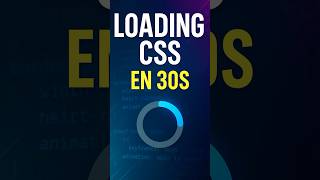 Aprende a crear un loader animado moderno usando solo HTML y CSS #css #html #loading #devlife #tips