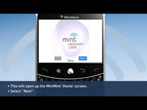 MiniMint- Blackberry login- Video 1
