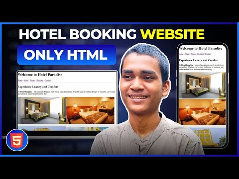 WOW 🤯 Create Hotel Booking Website in HTML | HTML Project For Beginners | HeyCoderJi