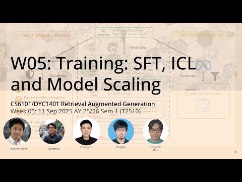05: Training: SFT, ICL and Model Scaling – Retrieval Augmented Generation (CS6101 WING.NUS)