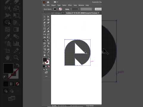 A letter creative shape logo design process || #logoprocess #tutorial #logovideo #alphabetlogo