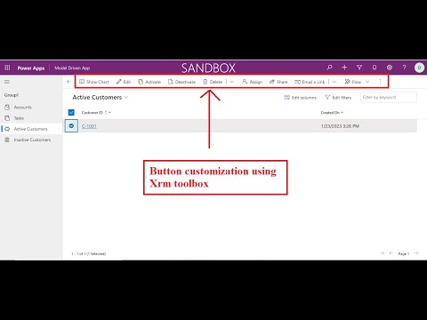 How to customize buttons in Model driven apps PowerApps