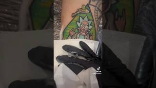 Rick and Morty Tattoo. #tattoo #tattooartist #art #rickandmorty #cartoon #cartoontattoo