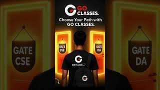 Gear Up for the GATE CSE / DA 2026 Exam with GO Classes ! Enroll now #goclasses #gateda #gatecse