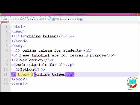 05 Html: Page Link in Urdu/hindi