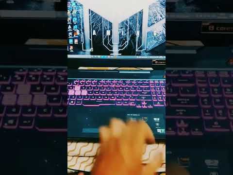 Asus Tuf A15 Laptop 💻All keyboard Backlit Modes and Brightness Levels #shorts #viralshorts #asustuf.
