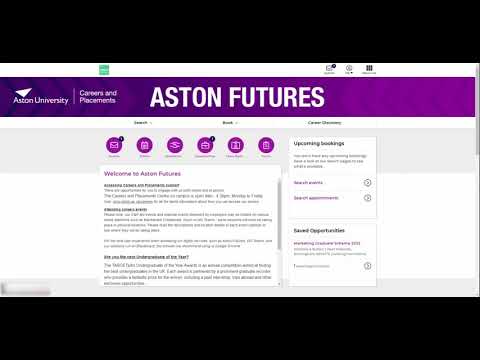 Searching for opportunities | Aston Futures Guide