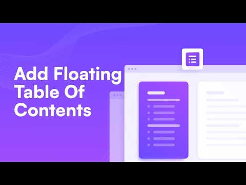 How to add a floating Table of Contents | Sticky Table of Contents in WordPress [2023]