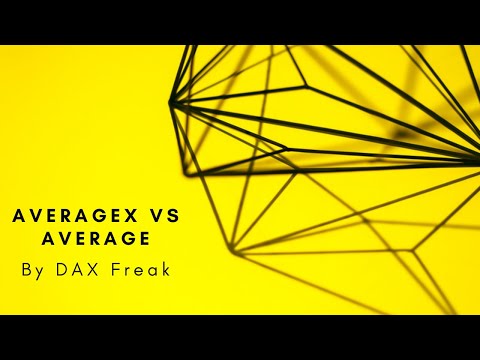 DAX Tutorial - Average Vs Averagex