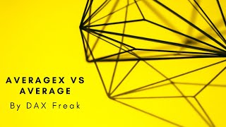 DAX Tutorial - Average Vs Averagex