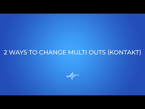 2 Ways to choose multiple outputs in Studio One (Kontakt)