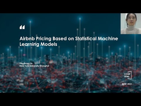 CONF-SPML 2021 – Airbnb Pricing Based on Statistical Machine Learning Models