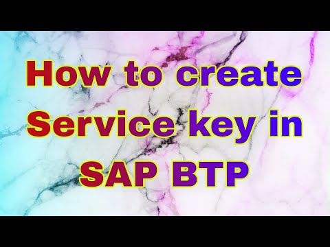 Service Key in SAP CPI