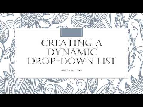 How to make Dynamic dropdown lists!