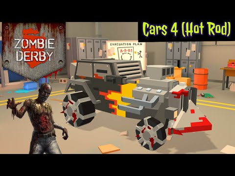 Zombie Derby Zombies Vs Hot Rod Car (Full Upgraded)