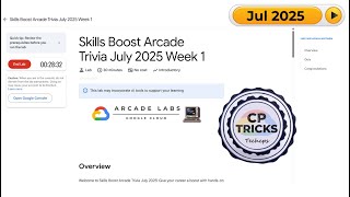 Skills Boost Arcade Trivia July 2025 Week 1 - Quiz Answers | #qwiklabs | #arcade