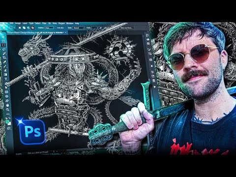 How To Design BRUTAL DEATH METAL T-shirts! Adobe Photoshop Tutorial