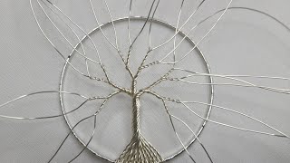 Part1. Twisting the tree in a bracelet 😍. I used 22 gauge wire.