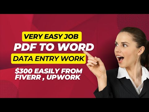 Typing Jobs  Data Entry Work from Home| Make money easily from Fiverr