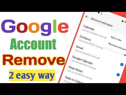 Gmail account remove mobile se kaise Kare | gmail id remove kaise kare | how to remove gmail id