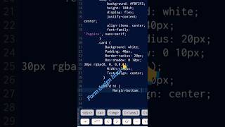 how to create  HTML form design #ytshorts #viral #animation #coding #css3 #motion #circular #loading