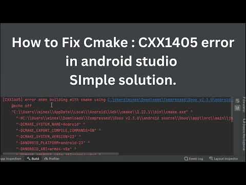 CXX1405 error while building cmake android studio- Three Minutes Fix