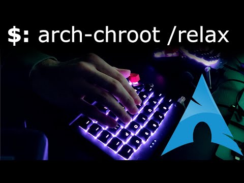 Installing Arch linux (Keyboard ASMR, lubed linear switches, ZSA Moonlander)
