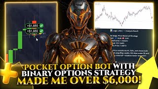 POCKET OPTION BOT WITH BINARY OPTIONS STRATEGY  | MADE ME OVER $6,000! | POCKET OPTION SIGNALS