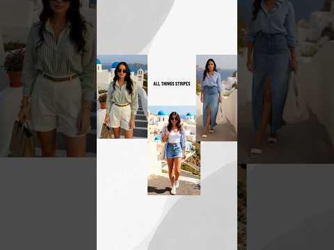 style a classic striped shirt - effortlessly chic #shorts #shortsvideo #fashion #usafashionblogger