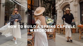 HOW TO BUILD A SPRING CAPSULE WARDROBE | PetiteElliee