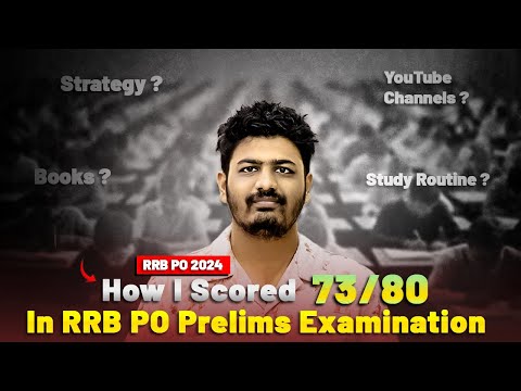 How I Scored 73/80 in RRB PO Prelims 2024 | Secret Revealed 🤭 #rrbpo2024 #ibps #bankingexams