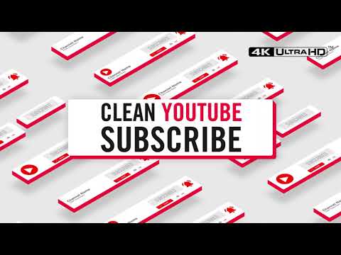 Clean Youtube Subscribe Download Template