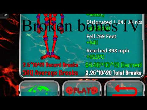 I Reached 50 QAUDRILLION Average breaks! | Roblox broken bones 4