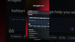 Powerful AI Website No One Talks About #AIWorkspace #sagekit #productivity
