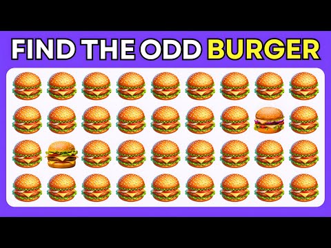 Find the ODD One Out - Junk Food Edition 🍔🍕🍩 Easy, Medium, Hard - 30 Levels Emoji Quiz