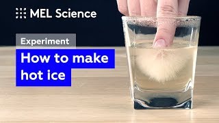 How to make hot ice from baking soda and vinegar (easy experiment)