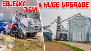 I Got a Huge New Grain Bin & Deep Cleaning My Muddy Farm Equipment. 