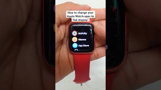 How To Change Your Apple Watch Apps To List Display Instead Of Circles! ⌚️👀