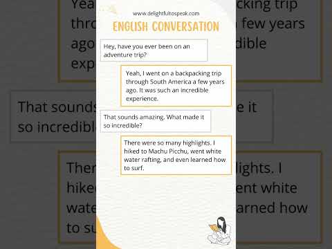 Adventure Trip Conversation in English